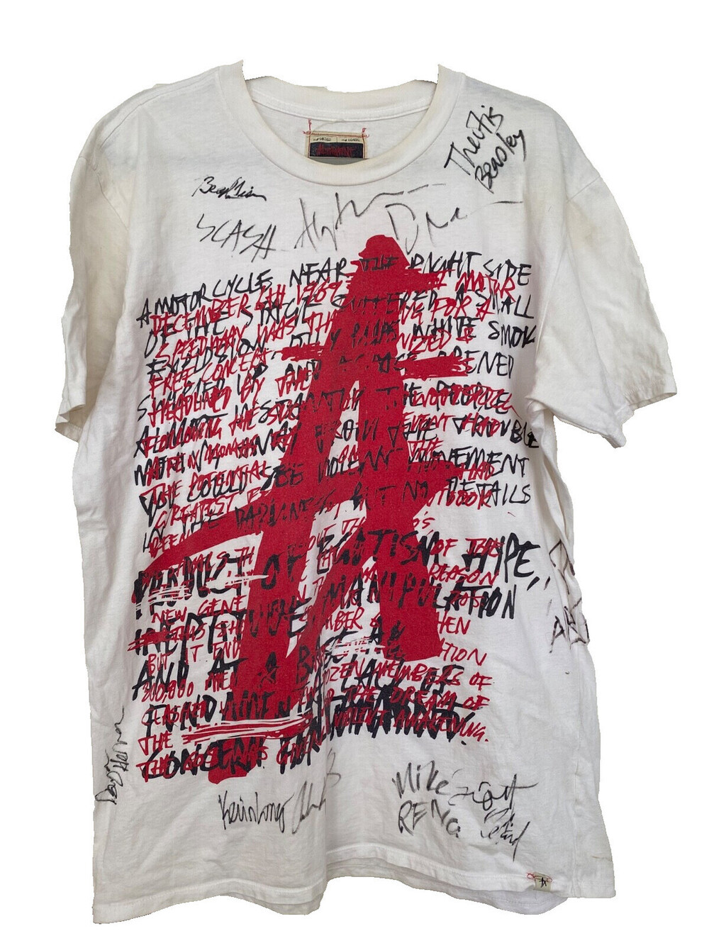 Altamont Skateboard Skater Rare Autographed T Shirt Beasley Reno Long Slash XL